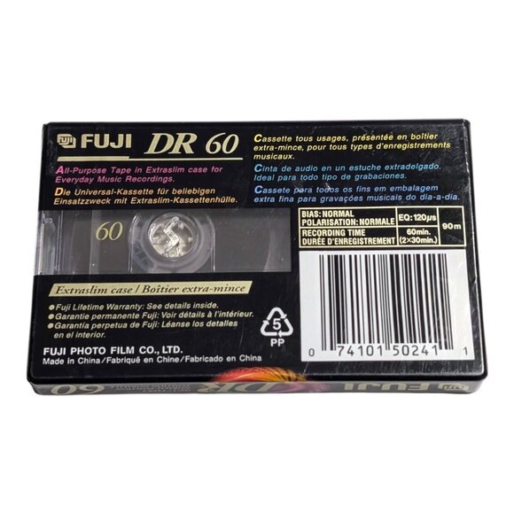 Lot 1 X Sony Hf 2 X Fuji Dr Blank Audio Cassette Tapes 90 Min 60 Min New Sealed - Picture 5 of 9